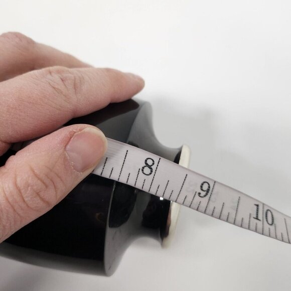 Vintage Japanese Valley Mountain Pattern Metal Etched Gilt & Silver Patina Vase - Picture 8 of 8